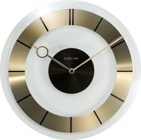 Comnox - NeXtime Retro Wandklok - Tijdloos 60s Design - Aluminium & Glas