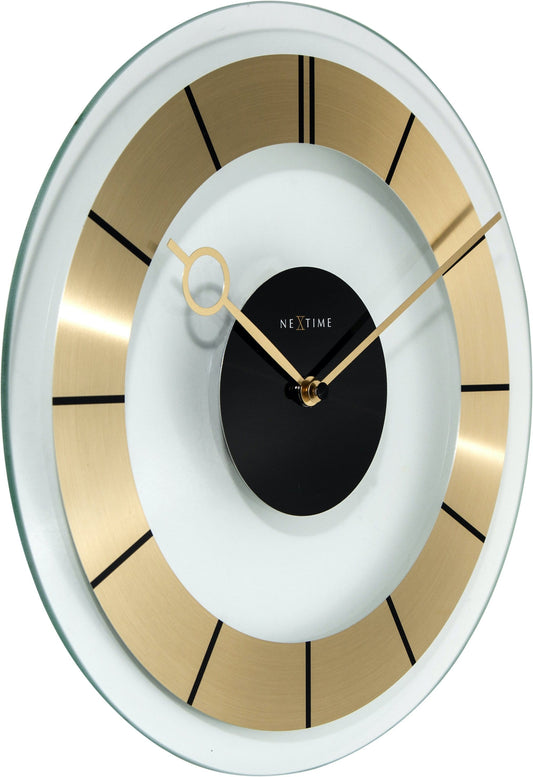 Comnox - NeXtime Retro Wandklok - Tijdloos 60s Design - Aluminium & Glas