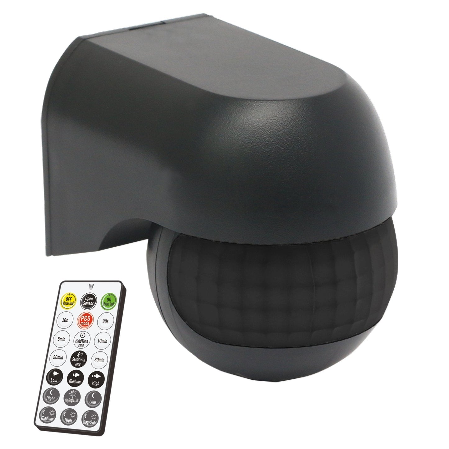 LED's Light 2-in-1 Bewegingsmelder met Afstandsbediening - Detecteert schemer en beweging - Zwart