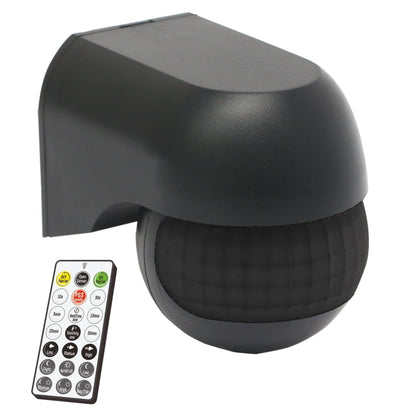 LED's Light 2-in-1 Bewegingsmelder met Afstandsbediening - Detecteert schemer en beweging - Zwart