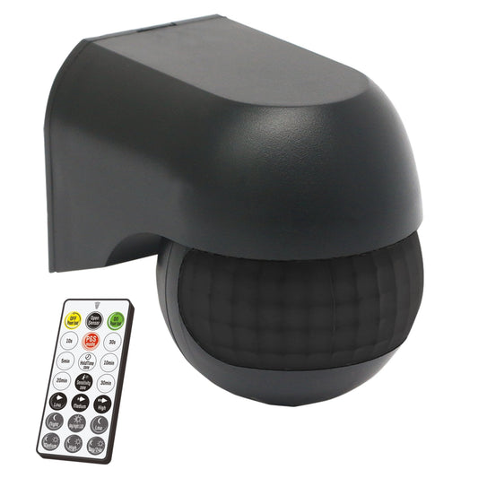 LED's Light 2-in-1 Bewegingsmelder met Afstandsbediening - Detecteert schemer en beweging - Zwart