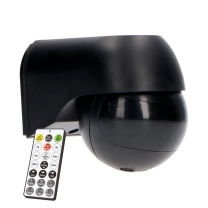 LED's Light 2-in-1 Bewegingsmelder met Afstandsbediening - Detecteert schemer en beweging - Zwart