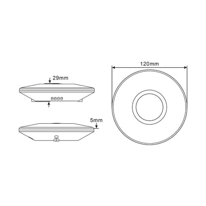 2in1 bewegingsmelder plafond - Bewegingssensor & Daglichtsensor - 6 meter bereik