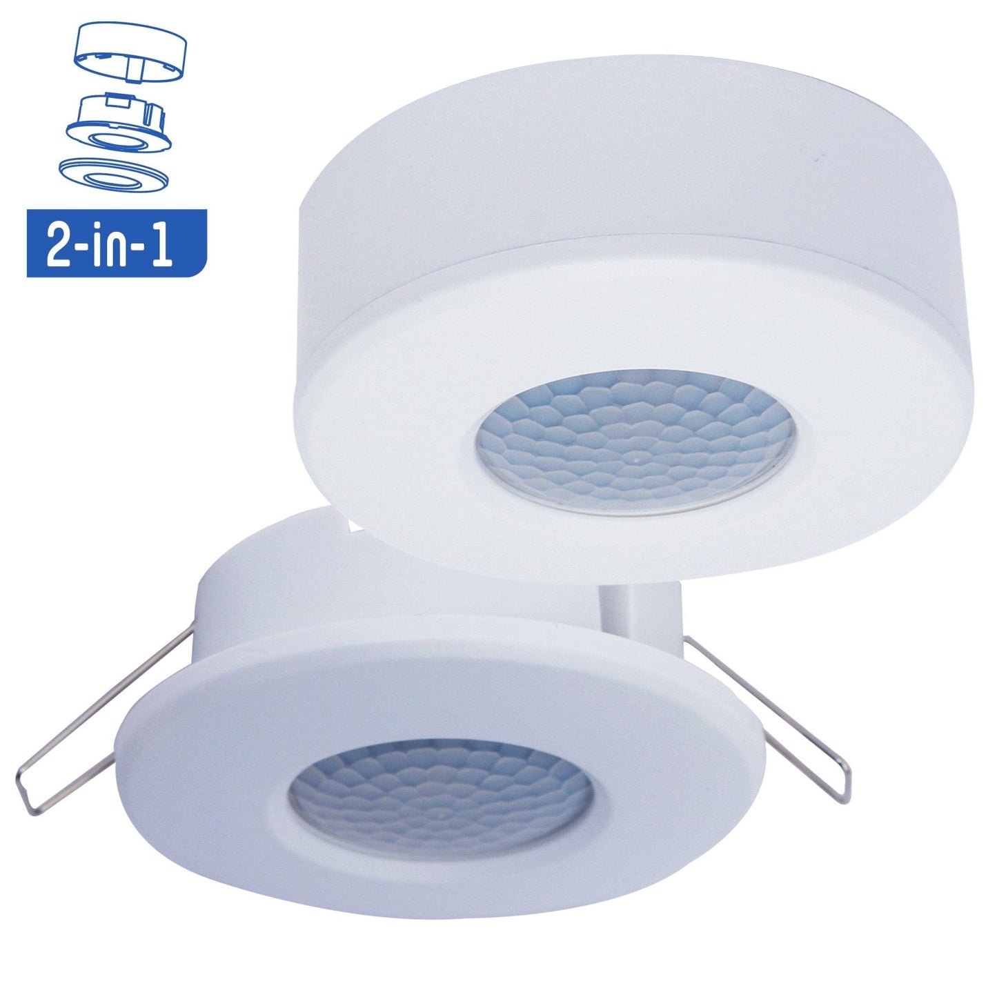LED's Light Plafond Bewegingsmelder - Bewegingssensor en daglichtsensor - 360 graden detectie - 8 meter bereik