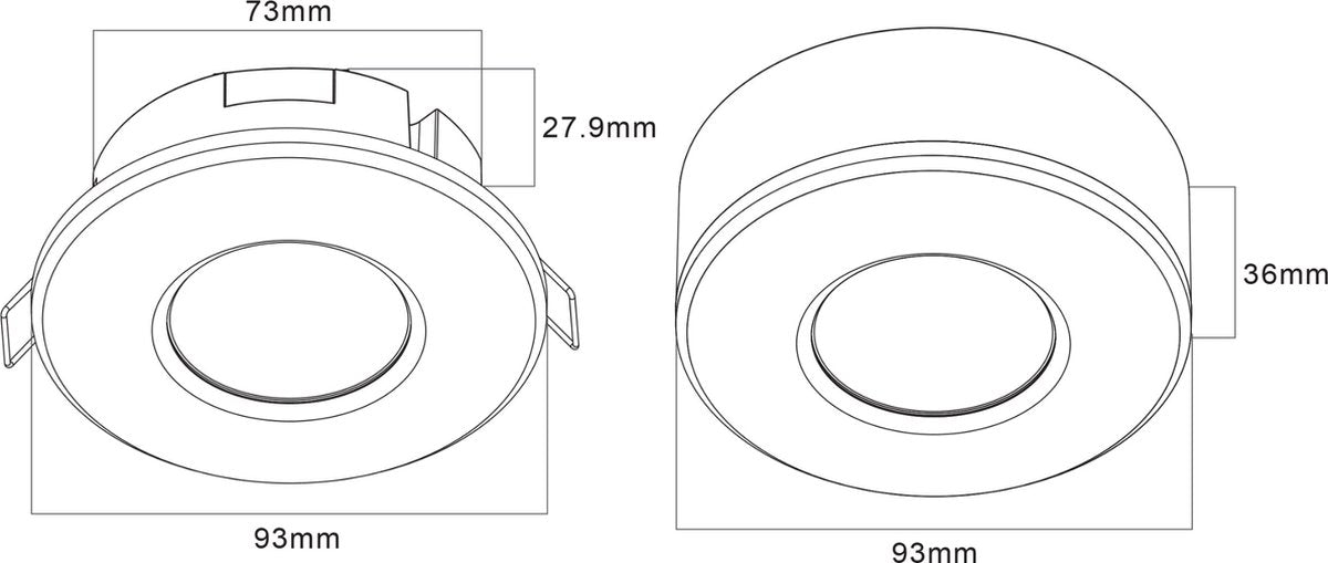 LED's Light Plafond Bewegingsmelder - Bewegingssensor en daglichtsensor - 360 graden detectie - 8 meter bereik