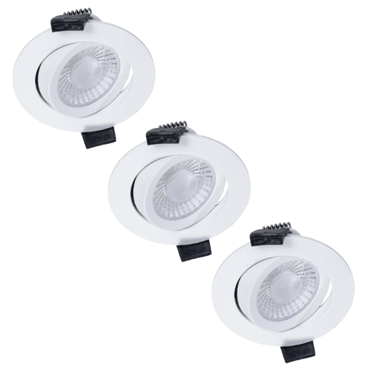 Comnox - LED's Light PRO downlight inbouwspot Ø 68mm - Direct helder licht - Energiezuinig - 6W - 300lm - Dimbaar - IP44 - Wit