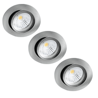 Comnox - LED's Light Pro Inbouwspot - DimToWarm met Nikkel Afwerking - Ø 68mm