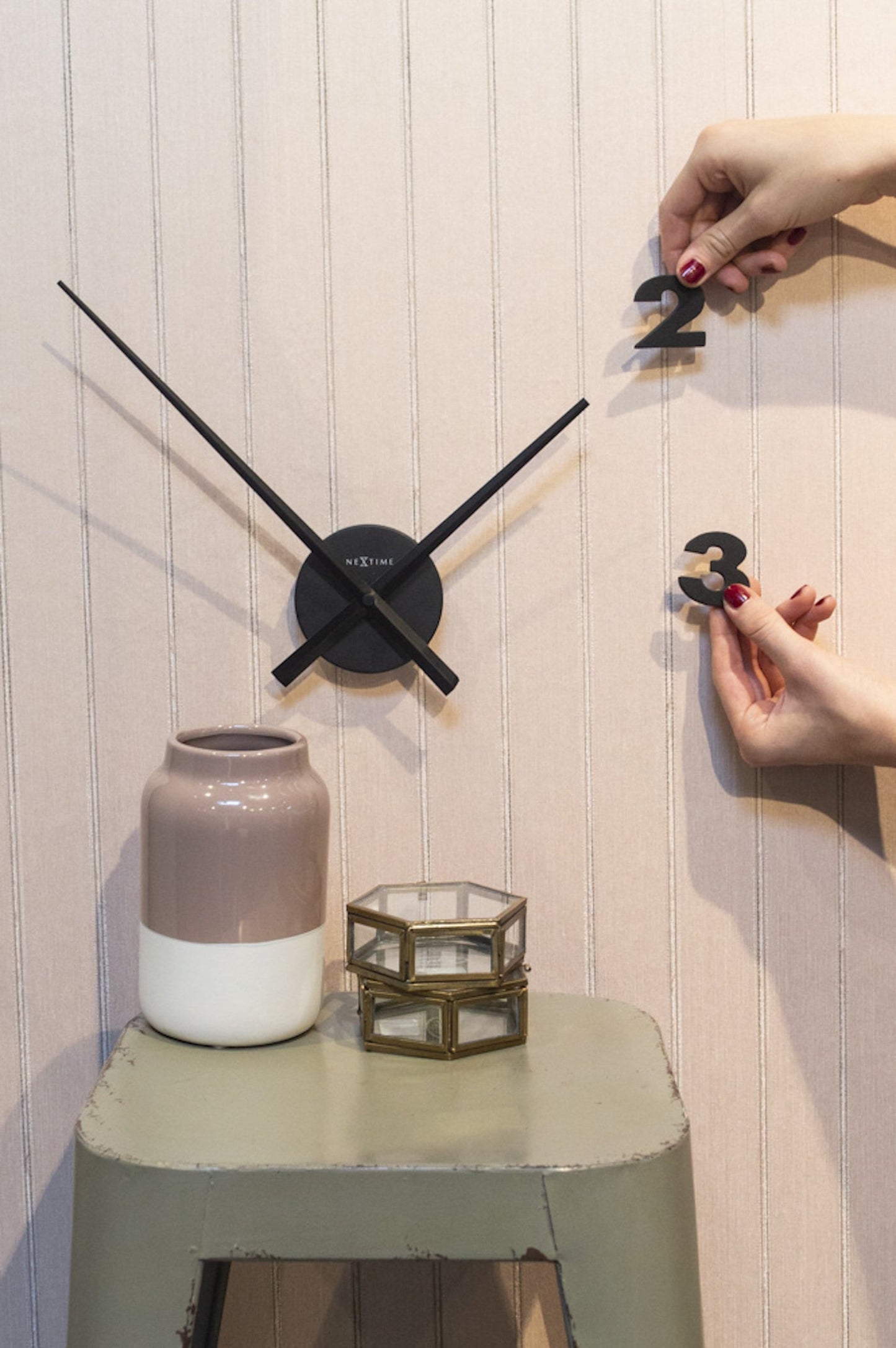 NeXtime Small Hands - Creatieve Wanddecoratie - Aluminium
