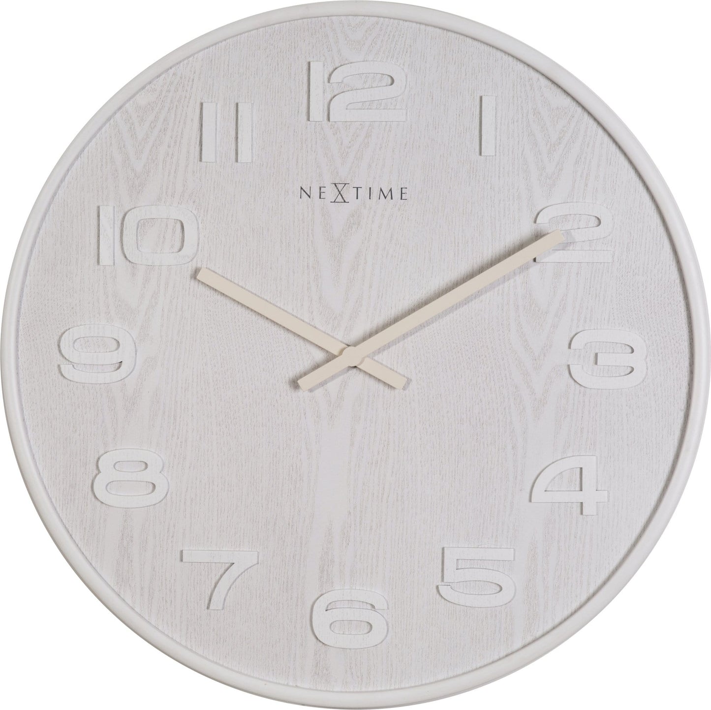 NeXtime Wood Wood - Uniek Design met Natuurlijk Hout - 35 cm