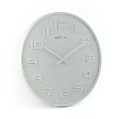 NeXtime Wood Wood - Uniek Design met Natuurlijk Hout - 35 cm
