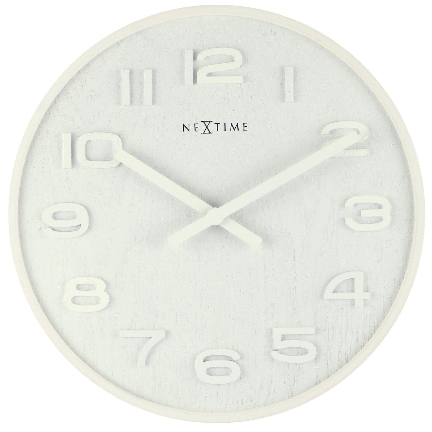 NeXtime Wood Wood - Uniek Design met Natuurlijk Hout - 35 cm