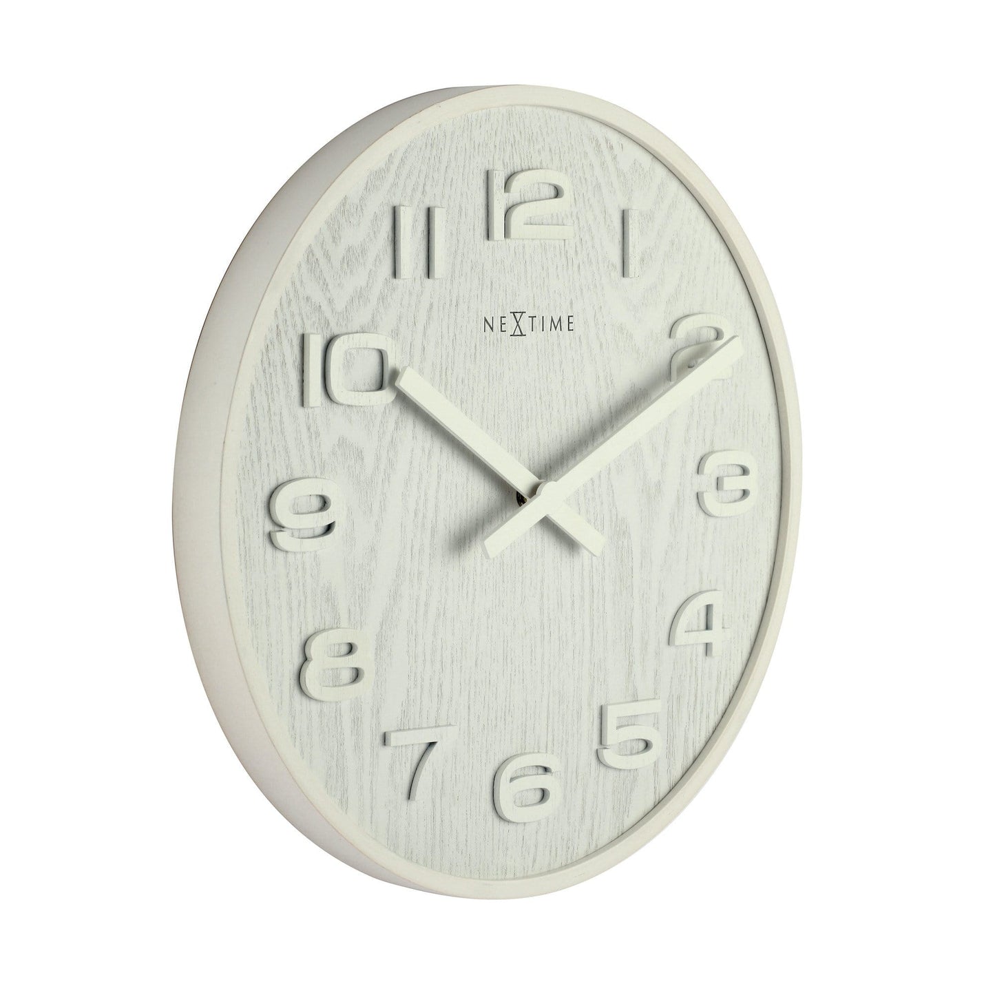 NeXtime Wood Wood - Uniek Design met Natuurlijk Hout - 35 cm