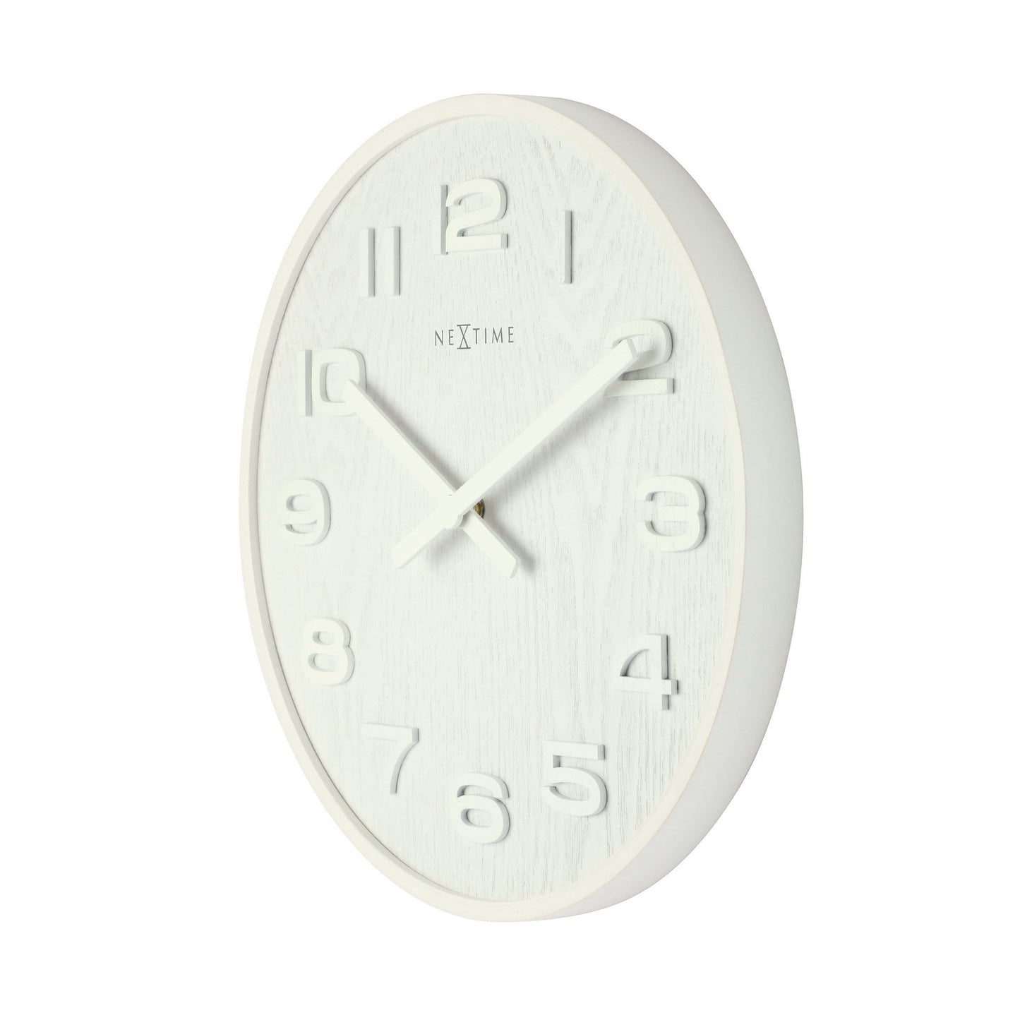 NeXtime Wood Wood - Uniek Design met Natuurlijk Hout - 35 cm