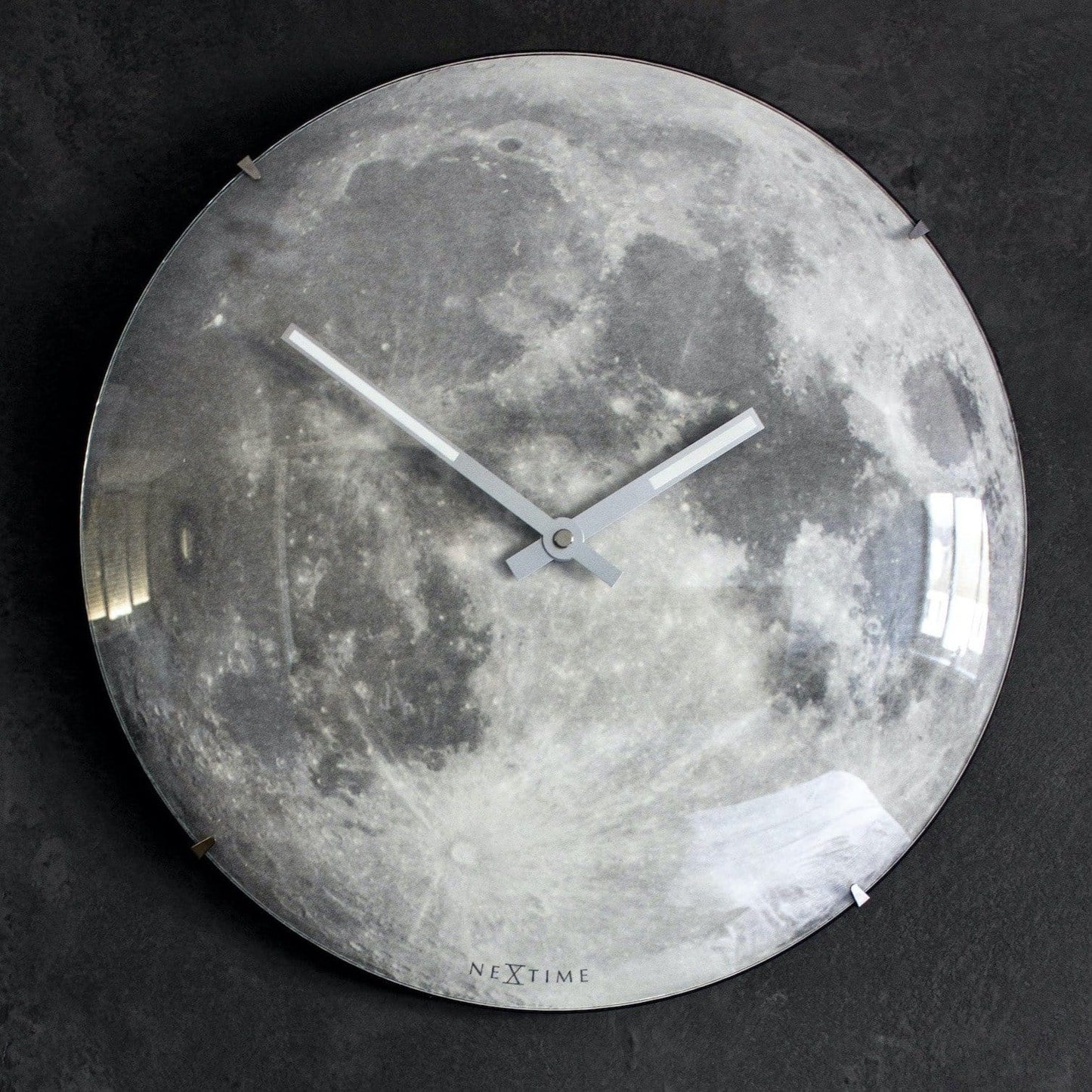Comnox - NeXtime Moon Dome Wandklok - Lichtgevende maanmotief - 35 cm