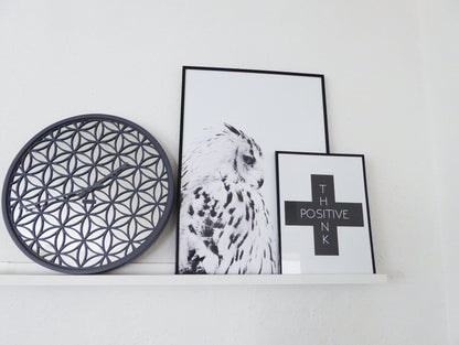 NeXtime Bella Mirror - Decoratieve Wandklok met Spiegelglas - 50 cm