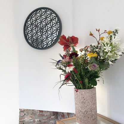 NeXtime Bella Mirror - Decoratieve Wandklok met Spiegelglas - 50 cm