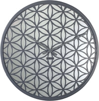 Comnox - NeXtime Bella Mirror - Decoratieve Wandklok met Spiegelglas - 50 cm