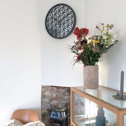 NeXtime Bella Mirror - Decoratieve Wandklok met Spiegelglas - 50 cm