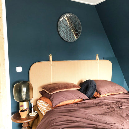 NeXtime Bella Mirror - Decoratieve Wandklok met Spiegelglas - 50 cm