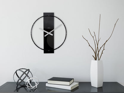 NeXtime Carl - Minimalistisch design met hout en staal - Zwart