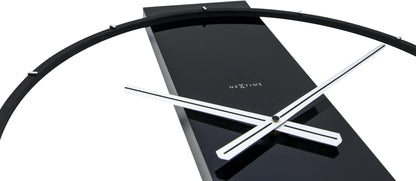 NeXtime Carl - Minimalistisch design met hout en staal - Zwart