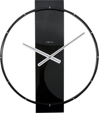 NeXtime Carl - Minimalistisch design met hout en staal - Zwart