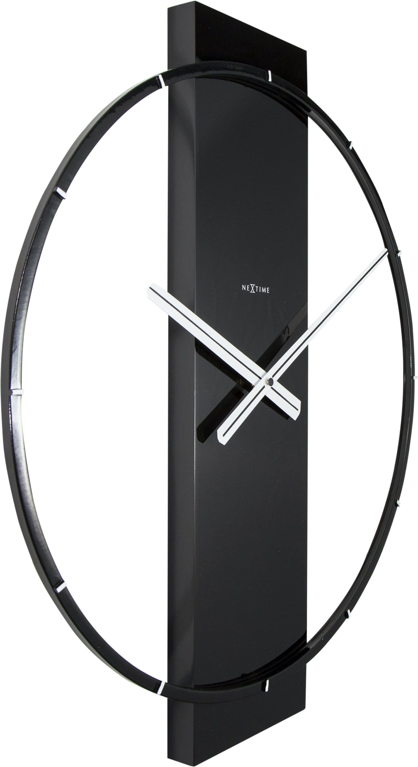 NeXtime Carl - Minimalistisch design met hout en staal - Zwart