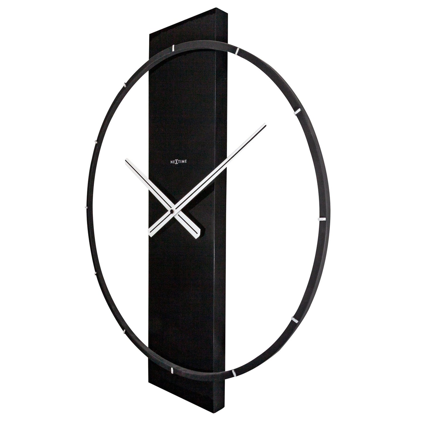 NeXtime Carl - Minimalistisch design met hout en staal - Zwart