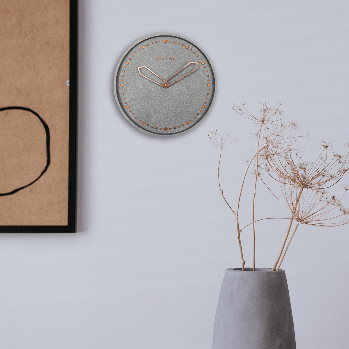 NeXtime Cross Wandklok - Modern Design - 35 cm