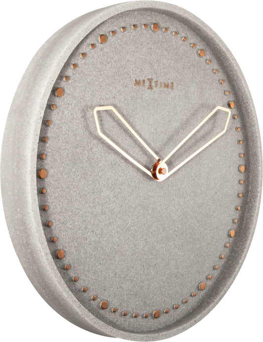 Comnox - Cross Wandklok - Stijlvolle tijdweergave - Stil en veilig - Polyresin - 35cm - zwart met koperaccenten - wallclock