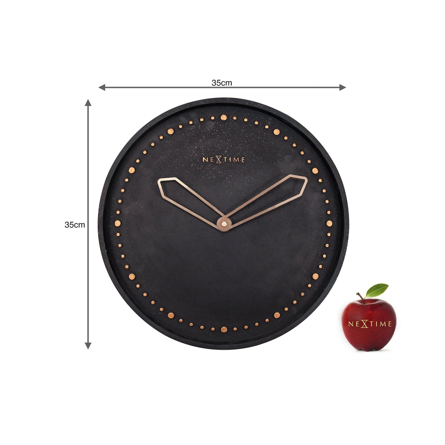 NeXtime Cross Wandklok - Modern Design - 35 cm