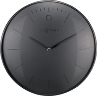 Comnox - NeXtime Glamour - Stijlvolle wandklok - 40 cm Zwart