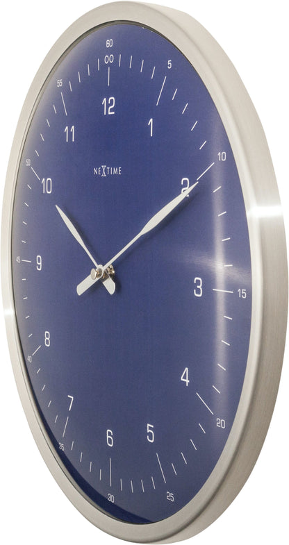 NeXtime 60 Minutes - Stille Wandklok met Koepelglas - 33 cm