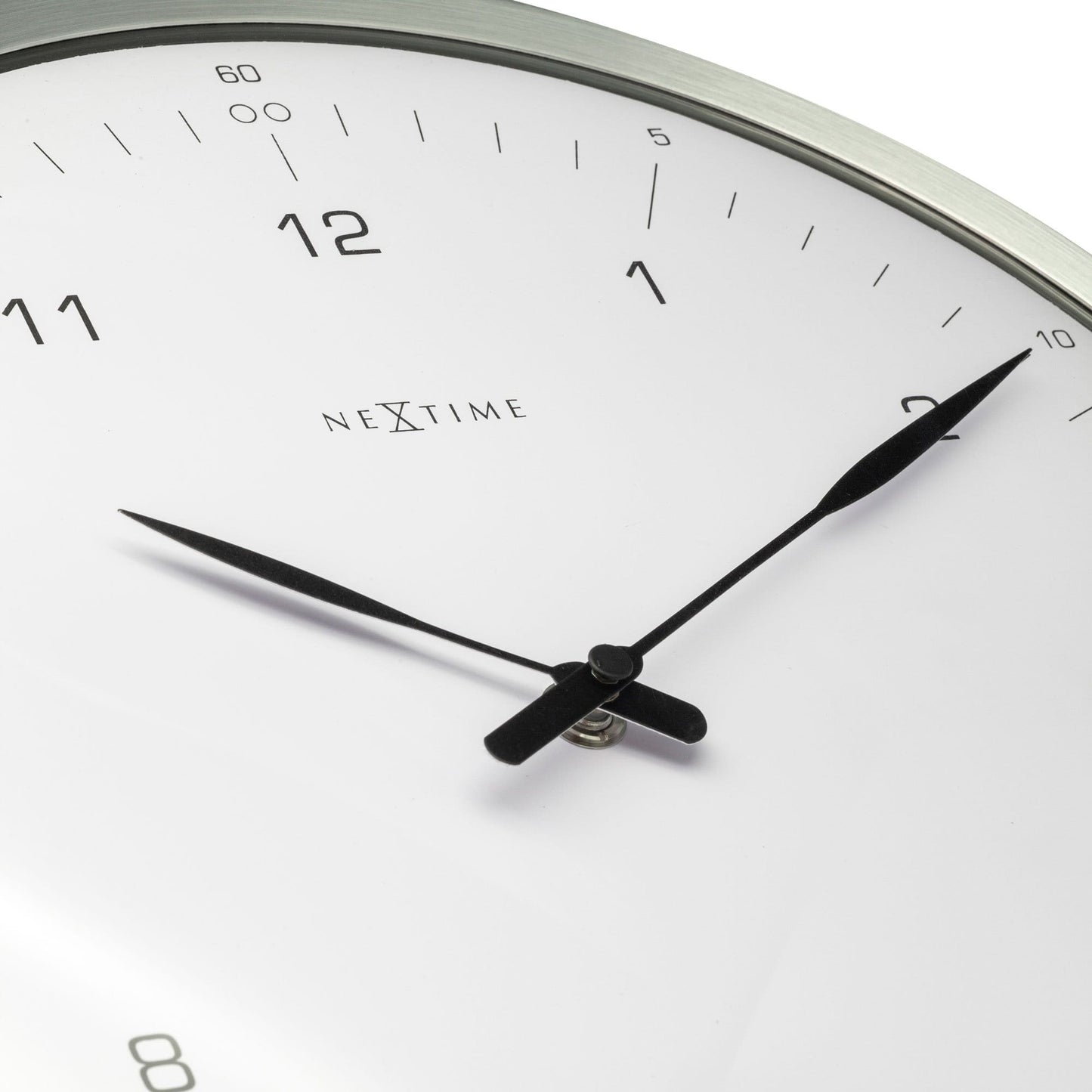 NeXtime 60 Minutes - Stille Wandklok met Koepelglas - 33 cm