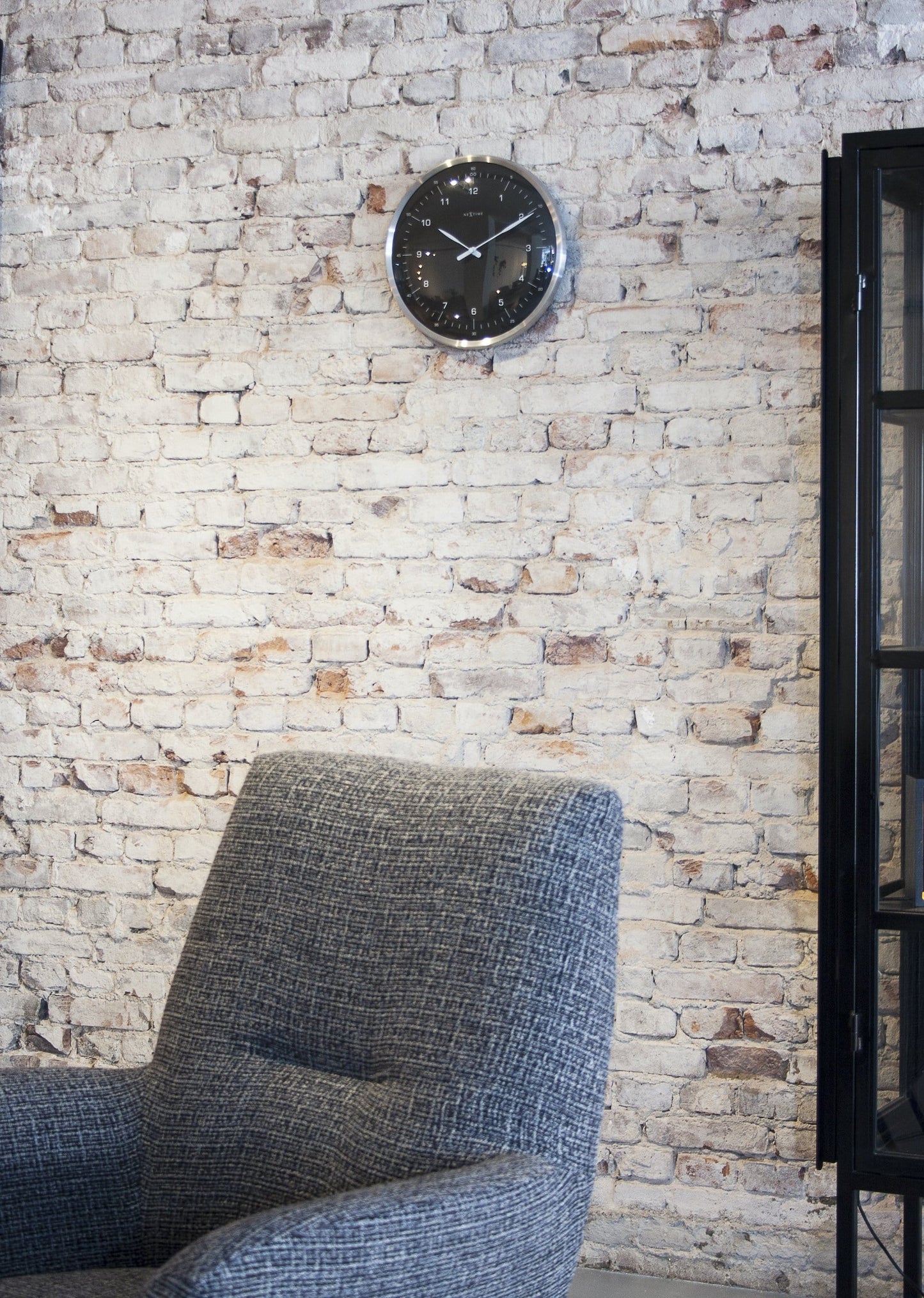 NeXtime 60 Minutes - Stille Wandklok met Koepelglas - 33 cm