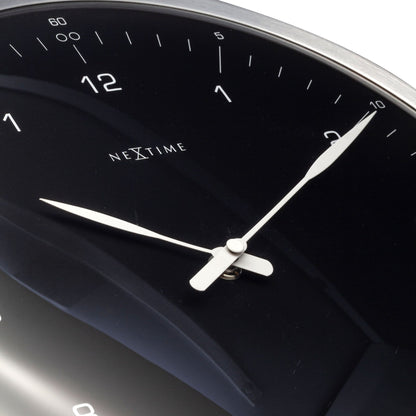 NeXtime 60 Minutes - Stille Wandklok met Koepelglas - 33 cm