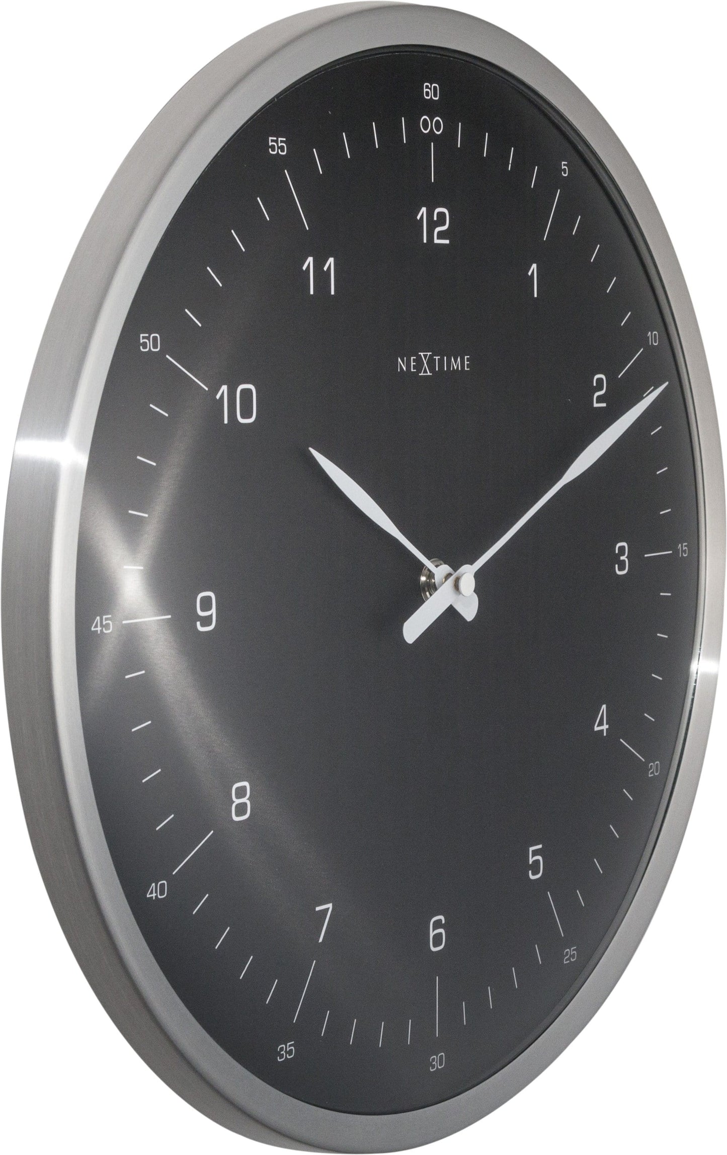 NeXtime 60 Minutes - Stille Wandklok met Koepelglas - 33 cm