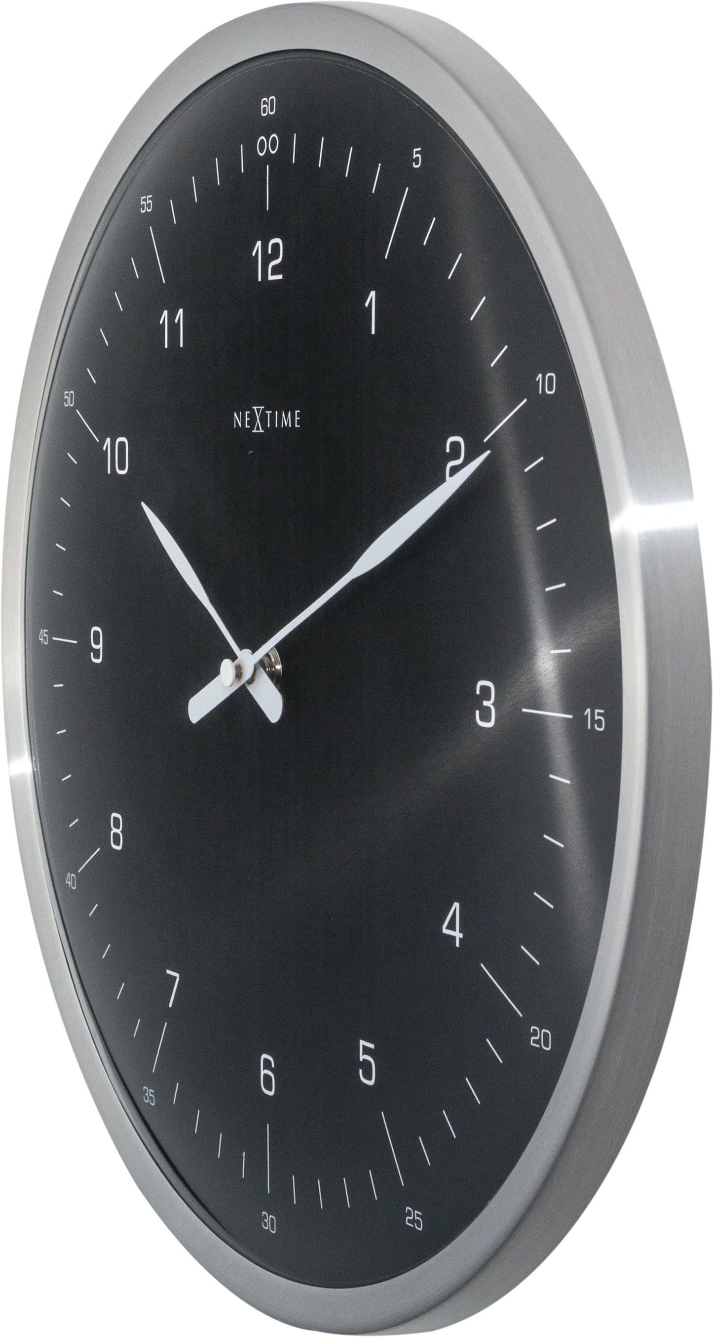 NeXtime 60 Minutes - Stille Wandklok met Koepelglas - 33 cm