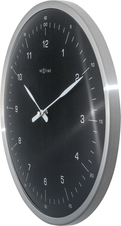 NeXtime 60 Minutes - Stille Wandklok met Koepelglas - 33 cm