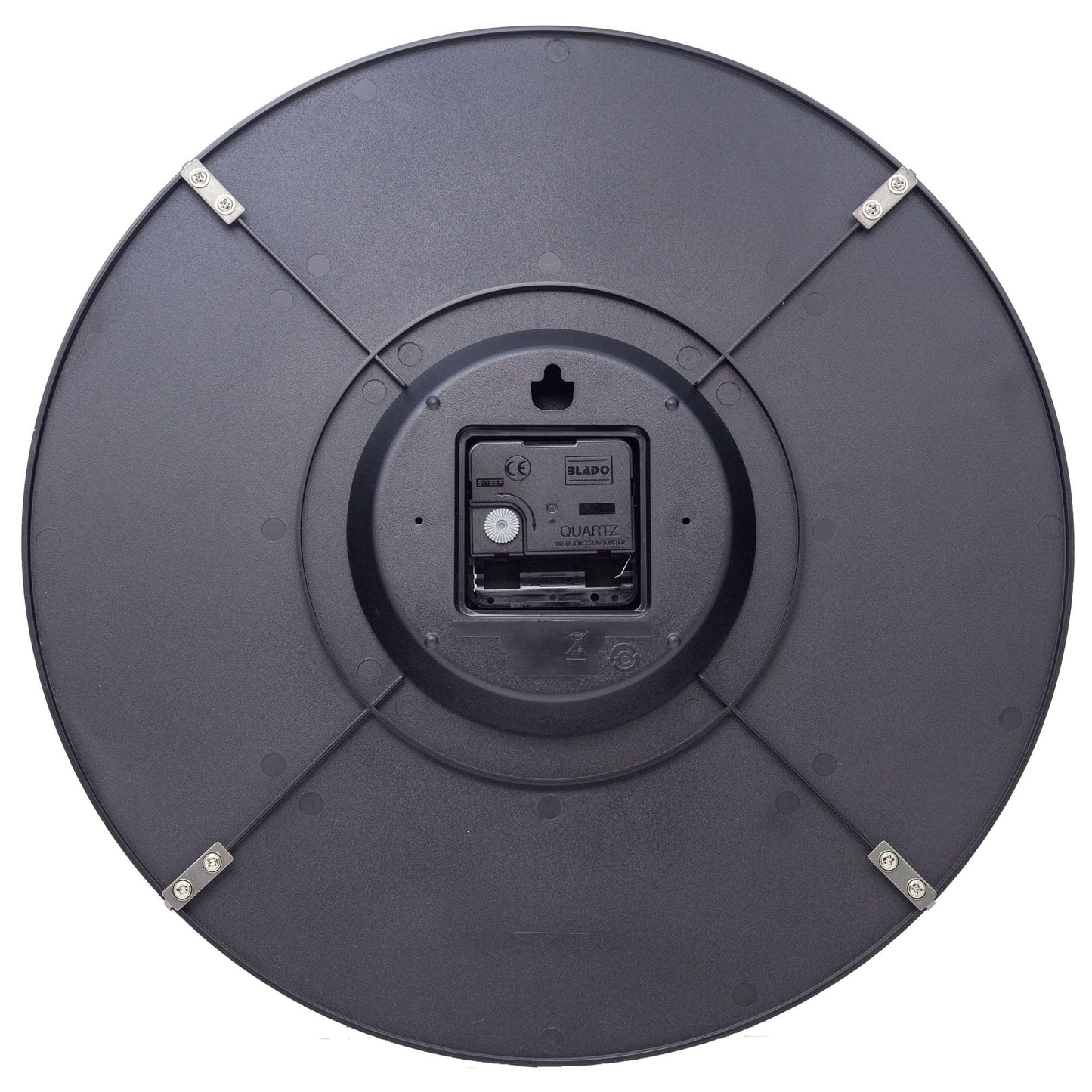 Comnox - Edge Wood Dome - Elegante Wandklok - Stil en Stijlvol - Ø35cm - Lichtbruin - Glas – tijdweergave – silent movement – 1 AA battery