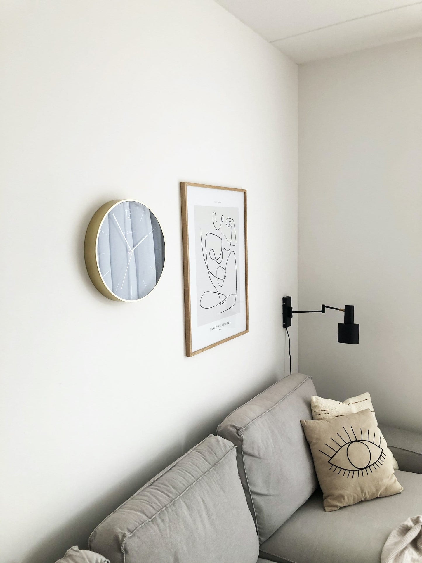 NeXtime Essential Gold - Elegante Wandklok - 34 cm Goud