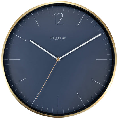 NeXtime Essential Gold - Elegante Wandklok - 34 cm Goud