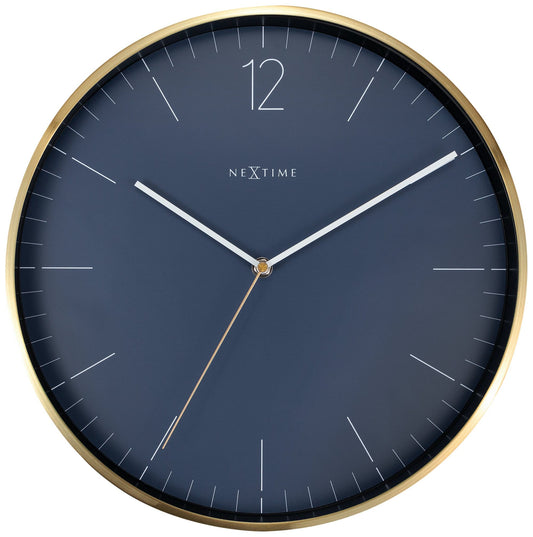 Comnox - NeXtime Essential Gold - Elegante Wandklok - 34 cm Goud