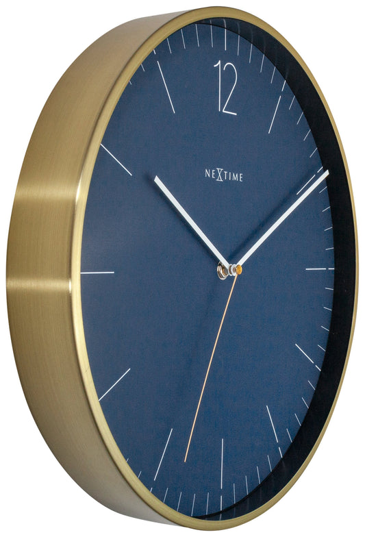 Comnox - NeXtime Essential Gold - Elegante Wandklok - 34 cm Goud