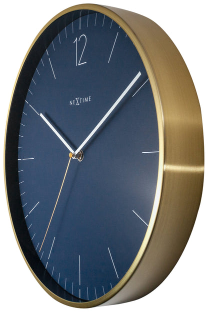 NeXtime Essential Gold - Elegante Wandklok - 34 cm Goud