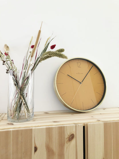 NeXtime Essential Gold - Elegante Wandklok - 34 cm Goud