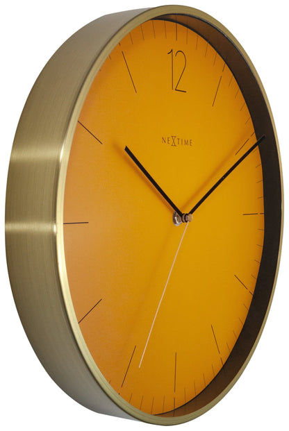 NeXtime Essential Gold - Elegante Wandklok - 34 cm Goud
