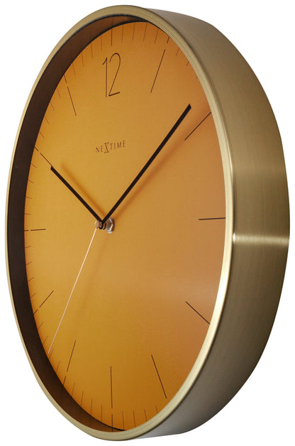 NeXtime Essential Gold - Elegante Wandklok - 34 cm Goud