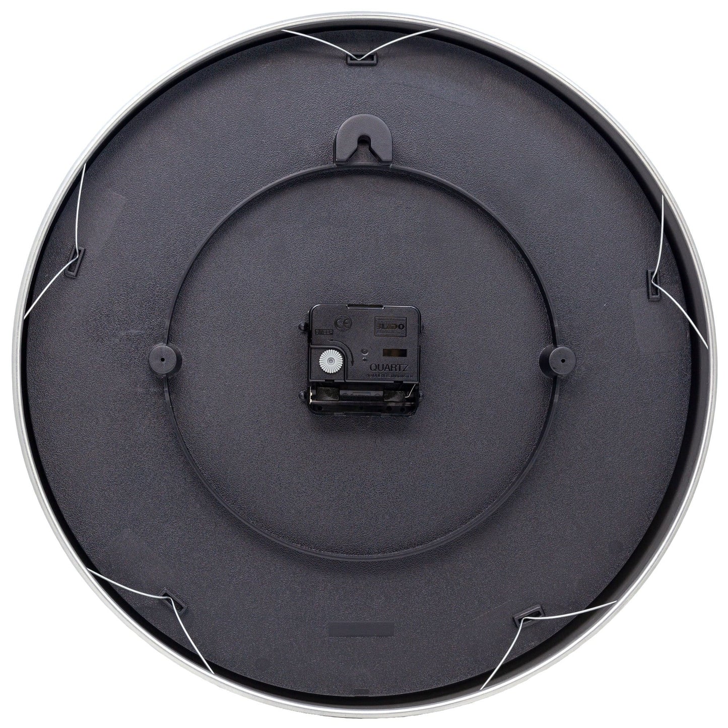 NeXtime Essential Silver - Geruisloze wandklok - 34 cm