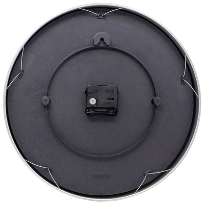 NeXtime Essential Silver - Geruisloze wandklok - 34 cm